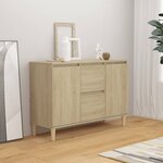 vidaXL Buffet chêne sonoma 101x35x70 cm bois d'ingénierie