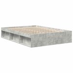 vidaXL Cadre de lit sans matelas gris béton 160x200 cm