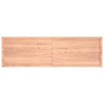 vidaXL Dessus de table marron clair bois chêne massif traité