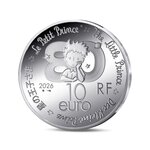 Le Petit Prince  Monnaie de 10€ Argent BE avion