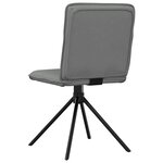 vidaXL Chaises à manger lot de 6 gris foncé tissu