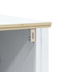 vidaXL Meubles de salle de bain 3 Pièces BERG blanc bois de pin massif