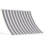 vidaXL Auvent Anthracite et blanc 100 x 150 cm