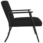 vidaXL fauteuil Noir 59 x 75 x 78 cm tissu