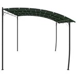 vidaXL Pavillon 4 x 3 x 2 55 m Vert Acier enduit de poudre et tissu