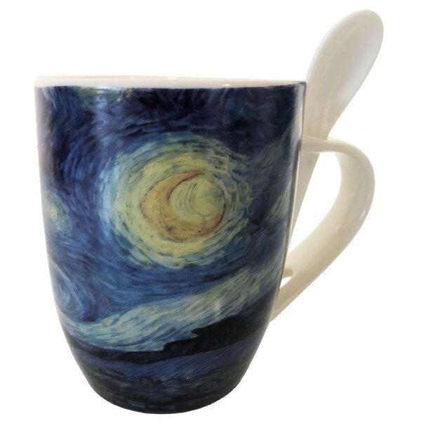 Mug cuillère van gogh - nuit étoilée