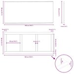 vidaXL Table de bar rectangulaire en chêne massif avec bords naturels 180 x 80 x 92 cm