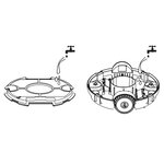 vidaXL Robot nettoyeur de piscine sans fil 27 W