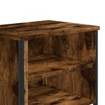 vidaXL Tables de chevet 2 Pièces chêne fumé 40x30x40 cm bois d'ingénierie