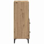 vidaXL Buffet chêne artisanal 34 x 34 5 x 90 cm Bois d'ingénierie