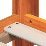 vidaXL Lit haut avec toit cire marron 80x200 cm bois de pin massif