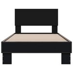 vidaXL Cadre de lit sans matelas noir 100x200 cm