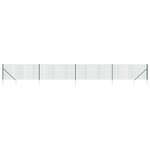 vidaXL Clôture en treillis métallique et piquet d'ancrage vert 1x10m