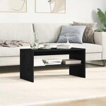 vidaXL Meuble TV chêne noir 80x40x40 cm bois d'ingénierie