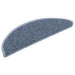 vidaXL Tapis d'escalier autocollants 30 Pièces 56x17x3 cm bleu
