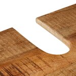 vidaXL Armoire de lavabo de salle de bain fer et bois de manguier