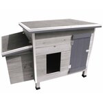 FLAMINGO Poulailler Ginger 100 x 79 x 64 cm Gris 300319