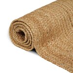 vidaXL Tapis de zone Beige 300 x 300 cm Jute