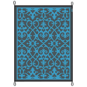 Bo-Camp Tapis d'extérieur Chill mat Oriental 2 7x3 5 m XL bleu