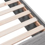 vidaXL Cadre de lit sonoma gris 135x190 cm bois d'ingénierie