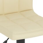 vidaXL Tabouret de bar Crème Tissu
