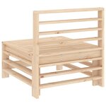 vidaXL Canapés centraux de jardin 2 Pièces bois de pin massif