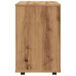 vidaXL Armoire roulante chêne artisanal 46x36x59 cm bois d'ingénierie