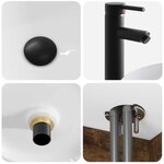 vidaXL Meuble de lavabo mural Chêne fumé 49 x 44 5 x 65 5 cm