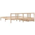 vidaXL Cadre de lit sans matelas 200x200 cm bois massif de pin