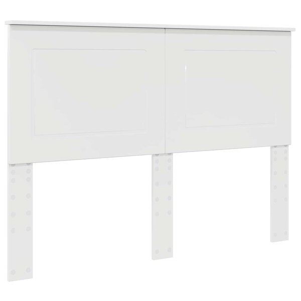 vidaXL Tête de lit Blanc brillant 140 cm Bois d'ingénierie