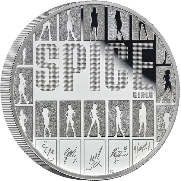 Monnaie SPICE GIRLS Legends Of Music 5 Oz Argent 10 Pounds United Kingdom 2026