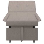 vidaXL Canapé-Lit Taupe 194 x 67 x 37 cm tissu