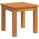vidaXL Transat 3 Pièces Marron 35 x 35 x 34cm Bois d'acacia massif