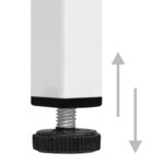 vidaXL Vitrine d'exposition Blanc 90x40x180 cm Acier et verre trempé