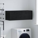 vidaXL Meuble mural Chêne noir 100 x 36.5 x 35 cm Bois d'ingénierie