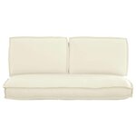 vidaXL Set de coussins de palette 3 Pièces Crème 120 x 50 x 12 cm