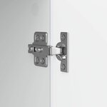 vidaXL Meuble TV Blanc brillant 150 x 31 x 50 cm Bois d'ingénierie