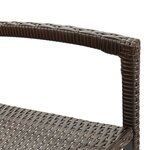 vidaXL Ensemble de bar de jardin 5 Pièces marron bois massif acacia rotin