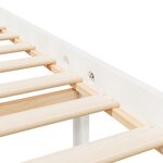 vidaXL Lit pour personne âgée sans matelas blanc 160x200cm bois massif