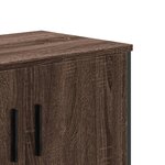 vidaXL Meuble TV chêne marron 122x34x41 cm bois d'ingénierie