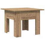 vidaXL Table basse Chêne artisanal 55 x 55 x 42 cm Bois d'ingénierie
