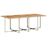 vidaXL Ensemble à manger de jardin et coussins 13 Pièces beige