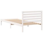 vidaXL Cadre de lit Blanc 100 x 210 cm Bois massif en pin