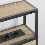 vidaXL Tête de lit de rangement Chêne sonoma 135 cm Bois d'ingénierie