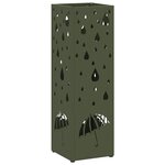 vidaXL Porte-parapluie Olive 15 5 x 15 5 x 49 cm Métal