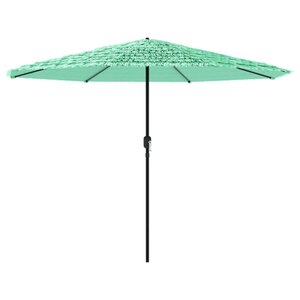 vidaXL Parasol de jardin avec mât en acier vert 324x324x247 cm