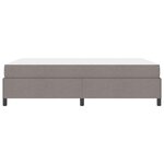 vidaXL Lit à ressorts avec matelas Taupe 140 x 190 cm tissu