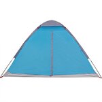 vidaXL Tente de camping à dôme 2 personnes bleu imperméable