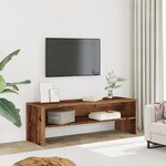 vidaXL Meuble TV vieux bois 120x40x40 cm bois d'ingénierie
