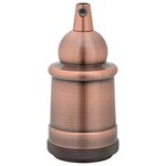 vidaXL Douilles de lampe 2 Pièces bronze rouge E27